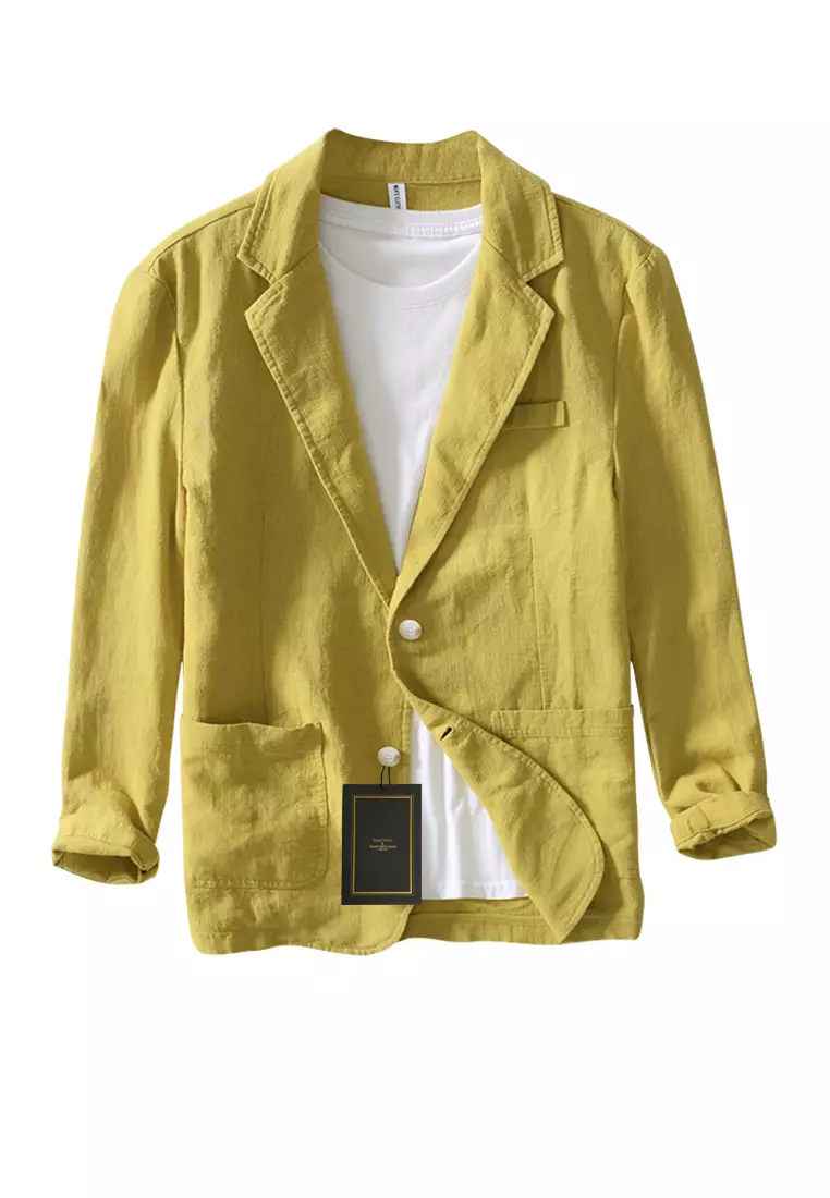 Men s Cotton flax Blazer MS988
