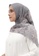 Buttonscarves grey Buttonscarves Maharani Voile Square Grey 94330AAA81D96EGS_3