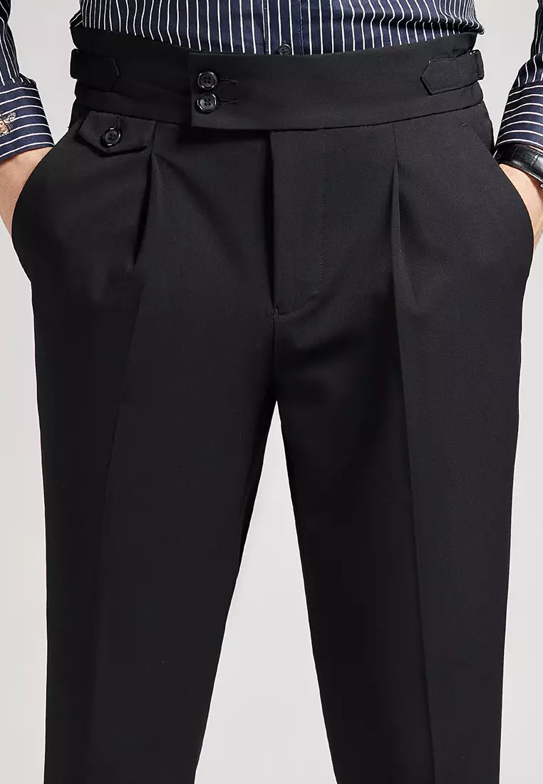 Slim Fit Cropped Suit Pants DF1003