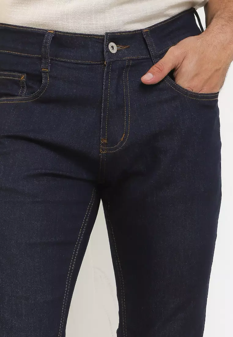 Basic Slim Stretch Denim Pants