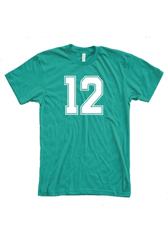 MRL Prints turquoise Number Shirt 12 T-Shirt Customized Jersey 48A00AA5A2BAECGS_1