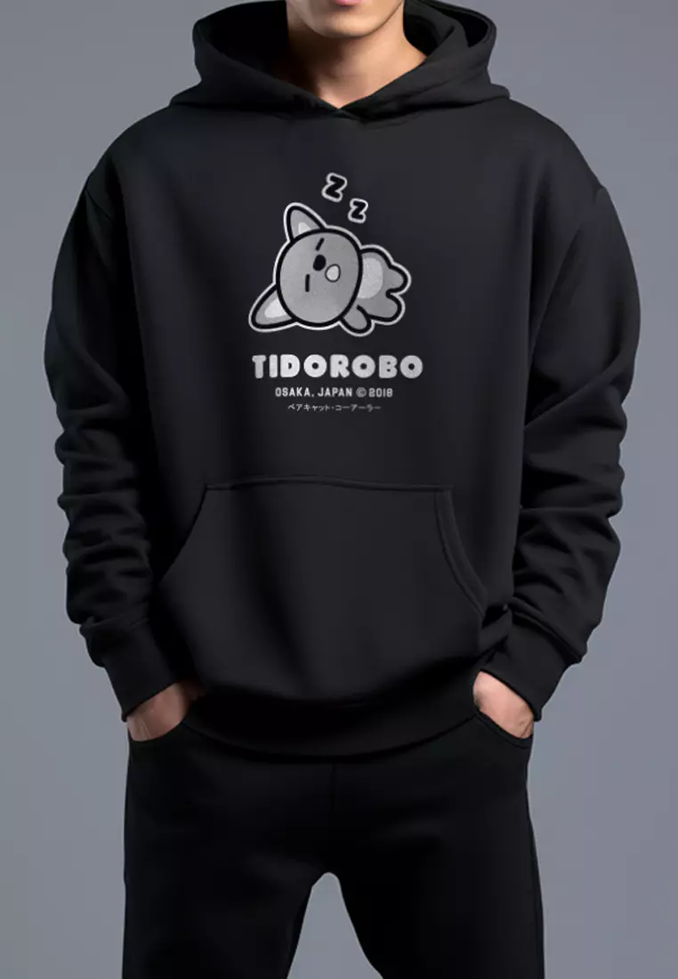 MO112C hoodies tido nap blk Hoodie Hitam