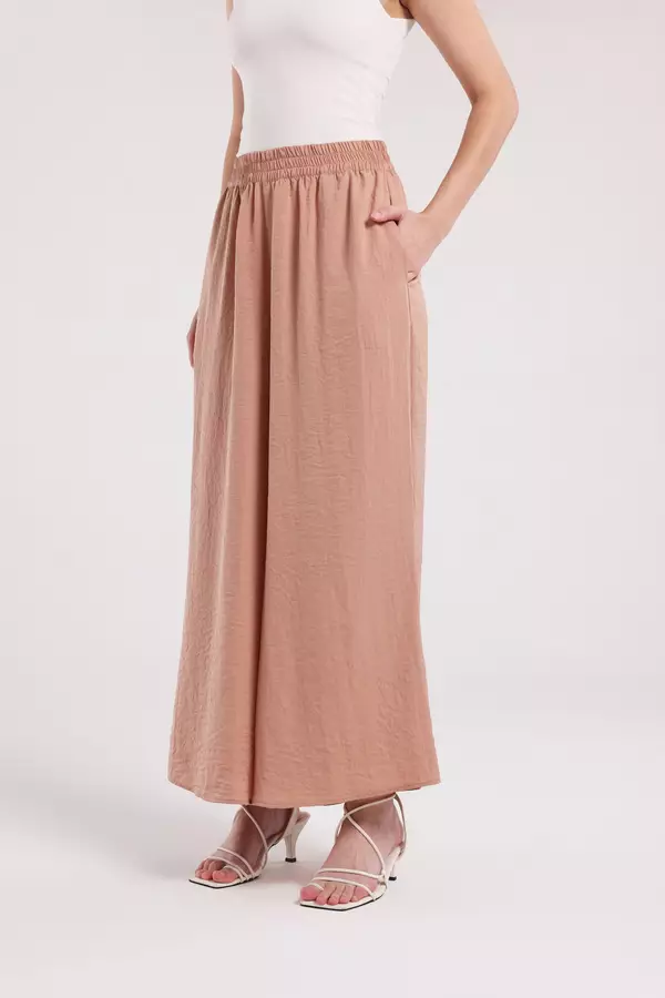 MINIMAL - Namata - Kulot Lebar Satin - Pink Warna Pink