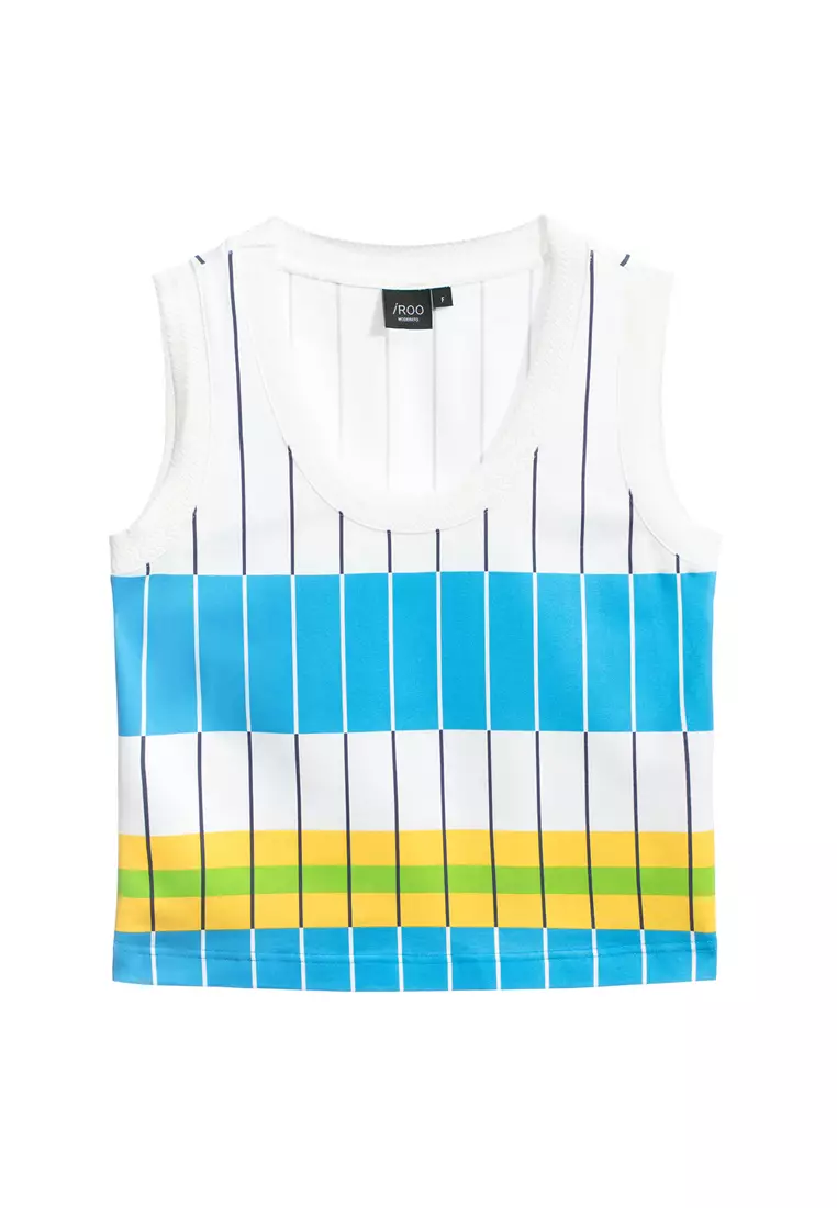 Colour Block Stripe Tank Top