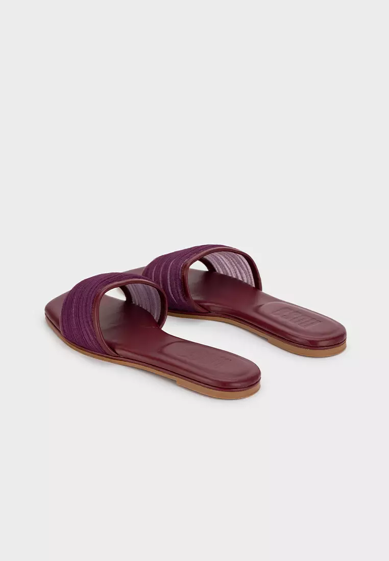 MESH PLEATED UPPER CLOUDFOAM FLAT SLIDE