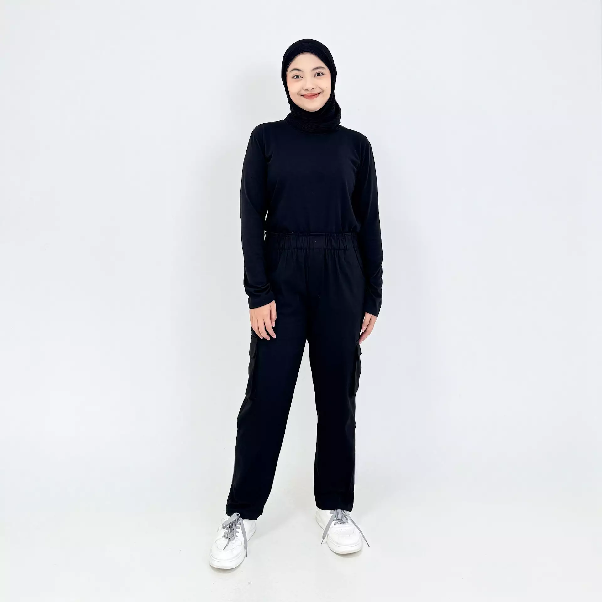 Cargo Luna Pants [HITAM] Celana Panjang Katun Kargo Size XXL