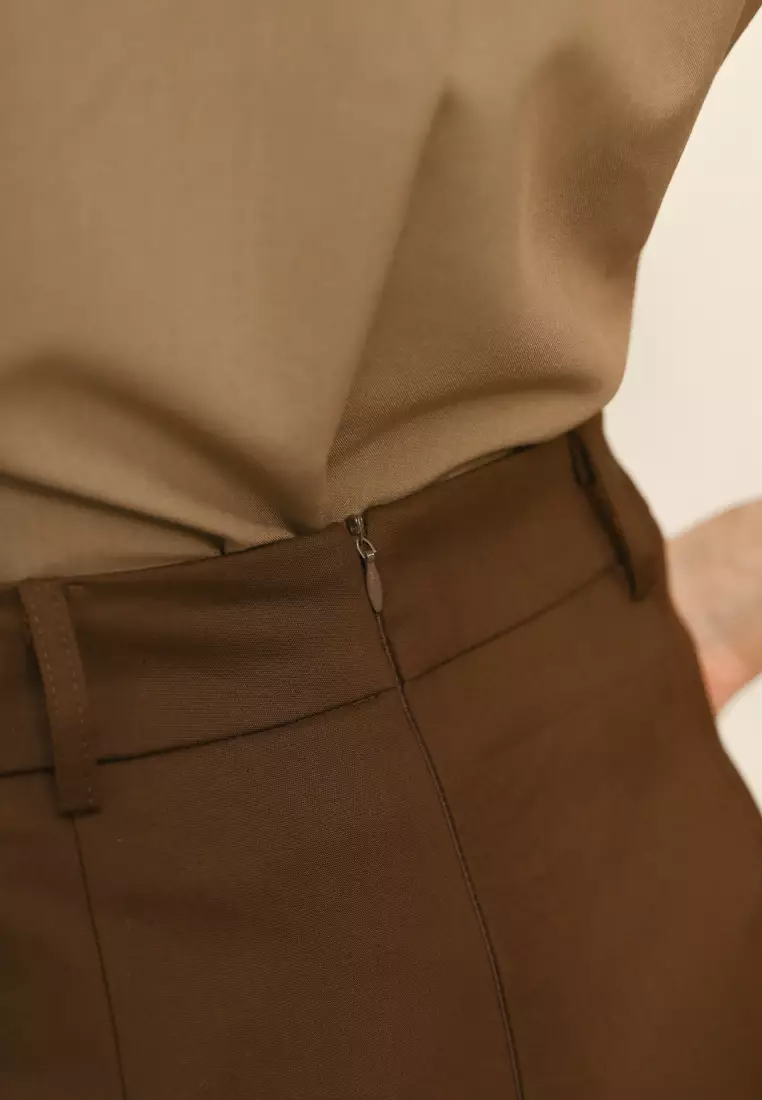 Tailored Wide-Leg Pants