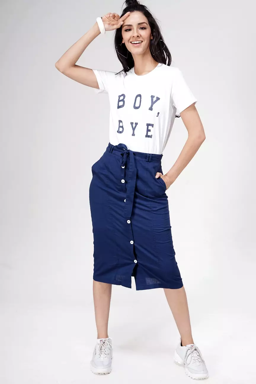 Kaos Wanita Boybye Offwhite