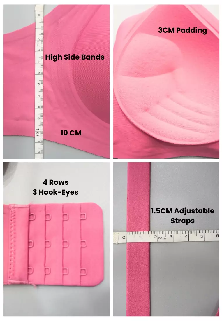 Nadia Seamless Wireless Bra in Pink