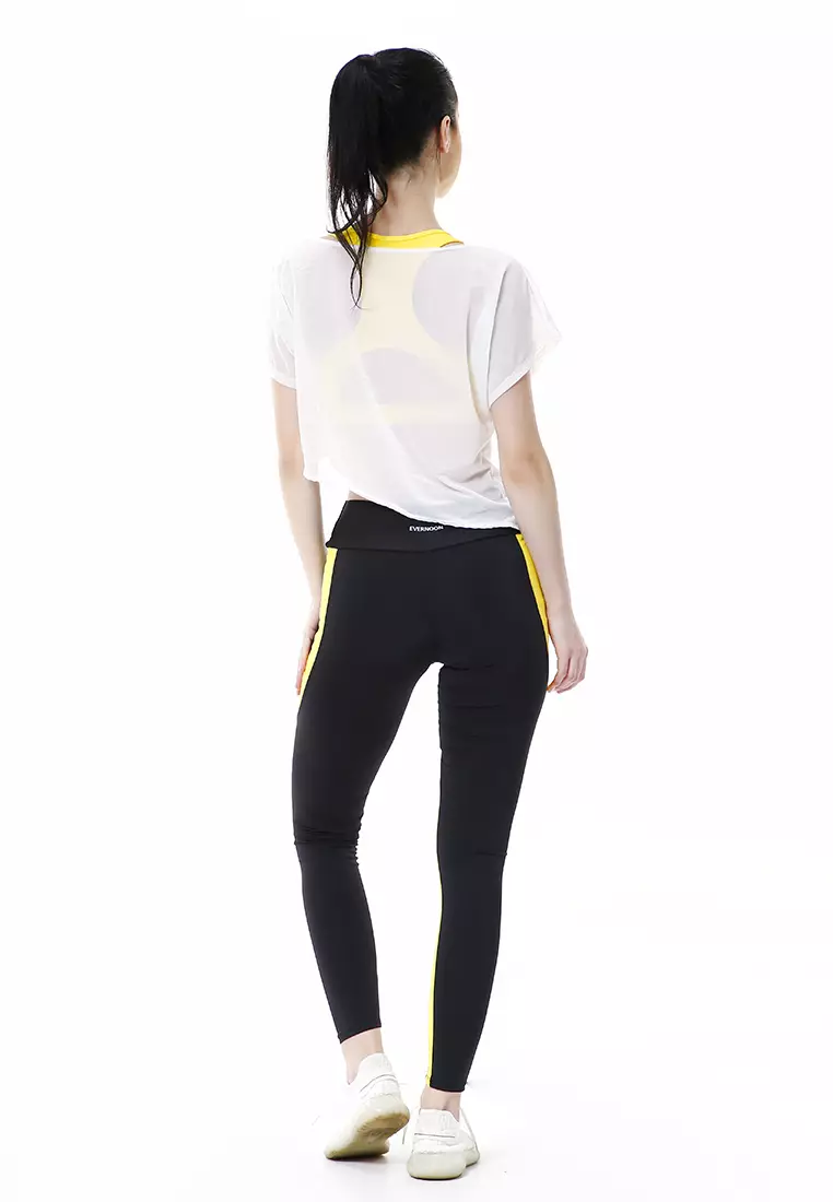 Jeslin One Set Atasan Bawahan Baju Senam Aerobik 3 in 1 High Quality - Putih