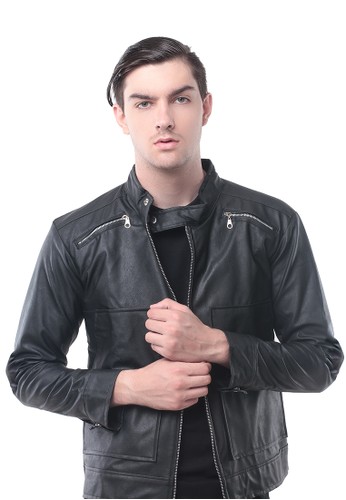 Crows Denim - Leather Jacket Black Design