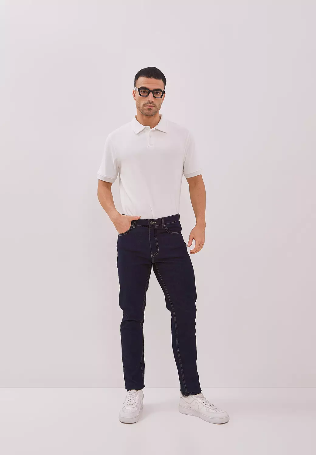 Jual DUST DUST Celana Slim Jeans Dinata Dark Blue (DM.3729) Original ...
