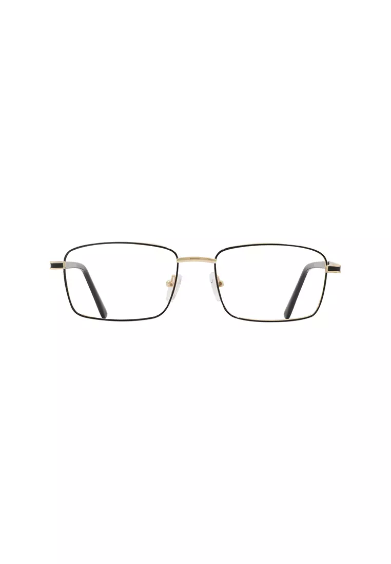3038 Metal (C2-Black/Gold) Anti-Radiation Computer Eyeglasses for Men/Women
