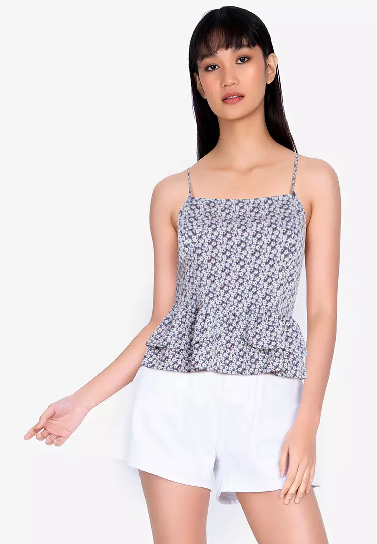 Jual ZALORA BASICS Peplum Cami Top Original 2023 | ZALORA Indonesia ®