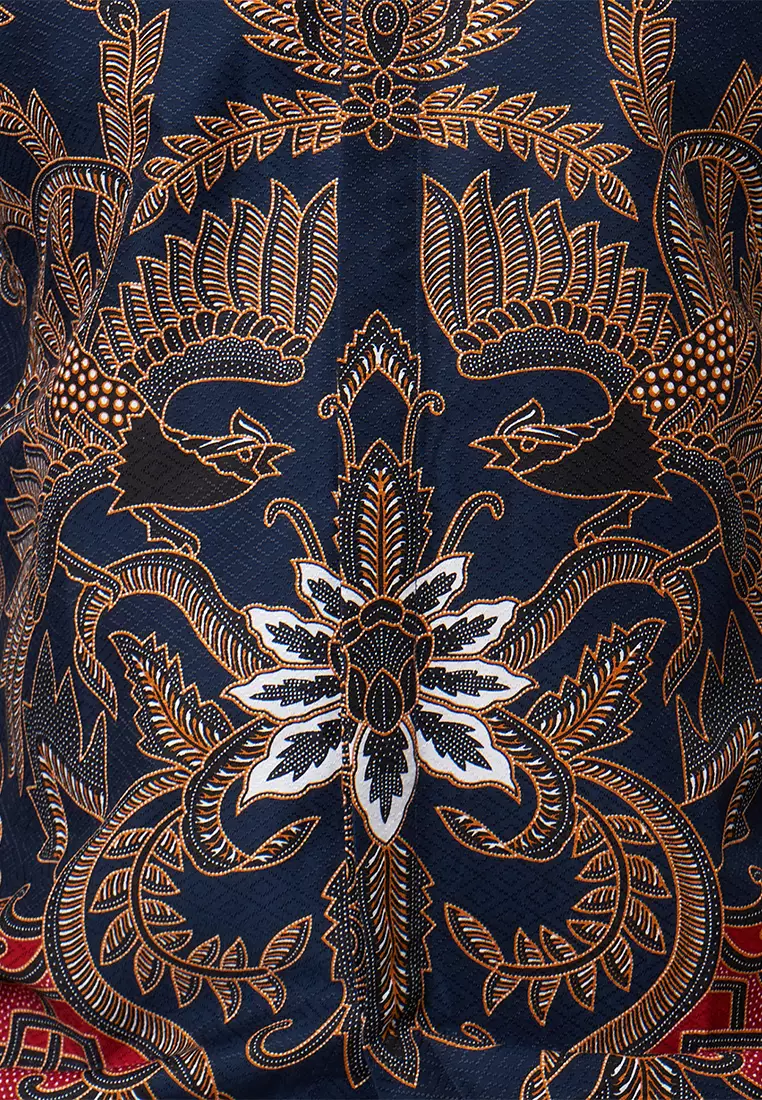 Exclusive Slimfit New Rekha Kemeja Batik Pria Lengan Panjang