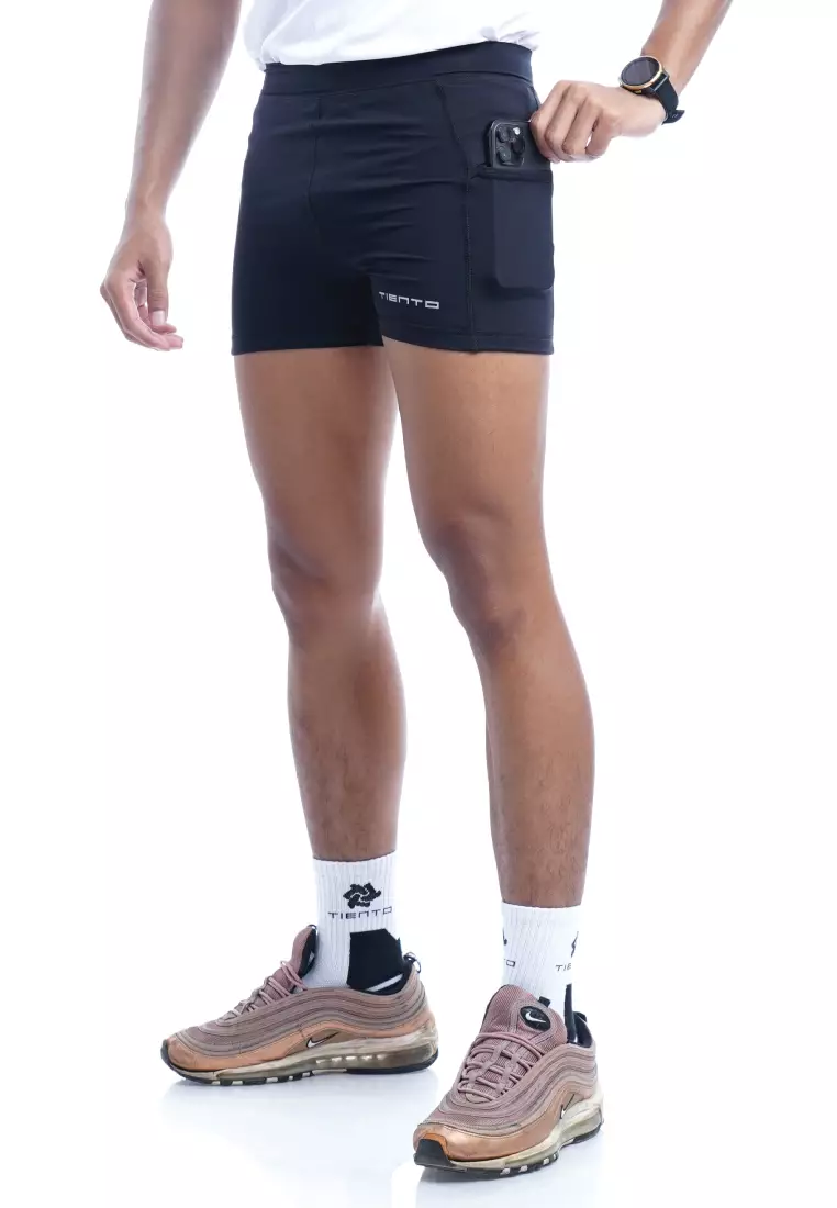 Tiento Celana Legging Pendek Pria Olahraga Lari Short Pants Leging Running Xceleration