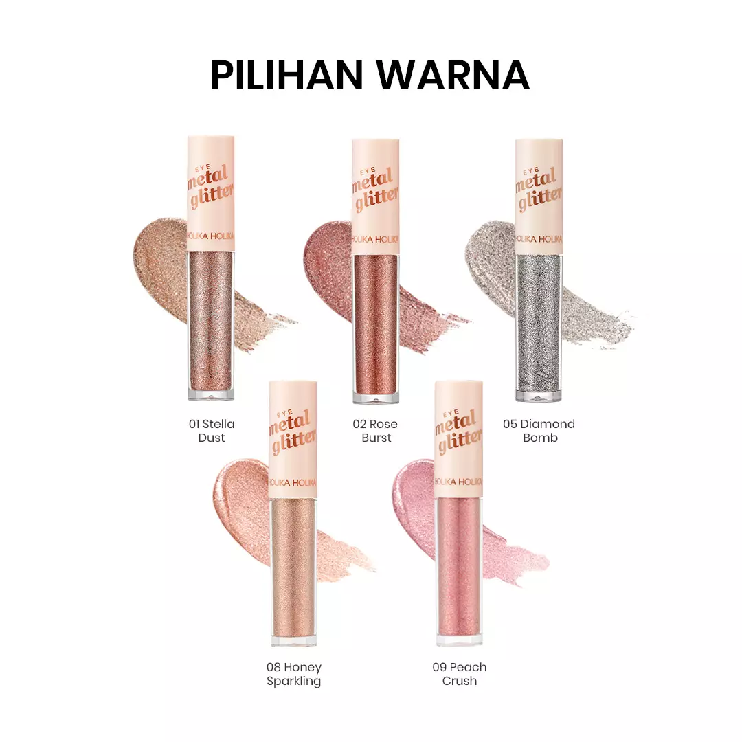 Holika Holika Eye Metal Glitter - 09 Peach Crush