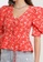 TOPSHOP red Topshop red floral tie front tea blouse 41618AA40E22C1GS_2