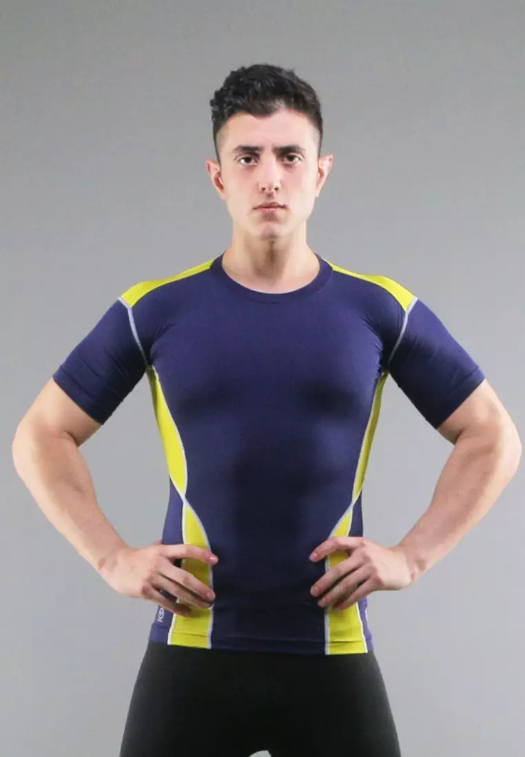 Amnig Men Maxforce Training Compression Top (Purple)
