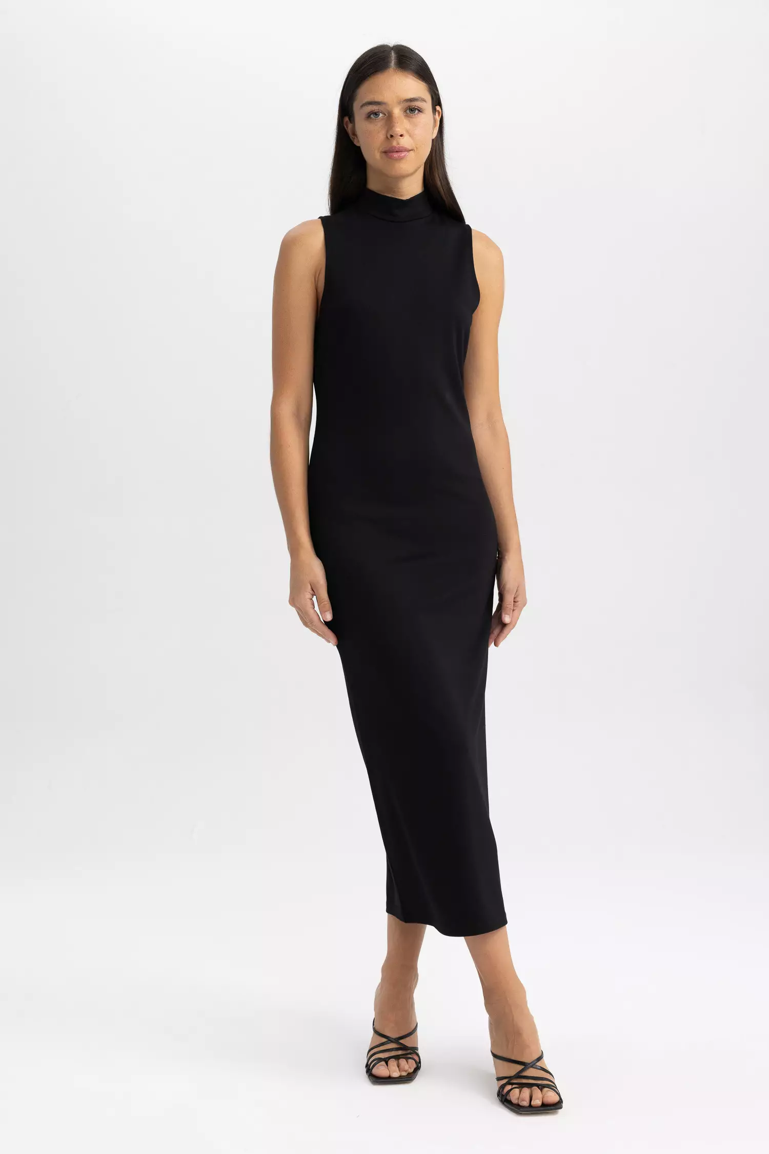 Turtleneck dress shop no sleeves