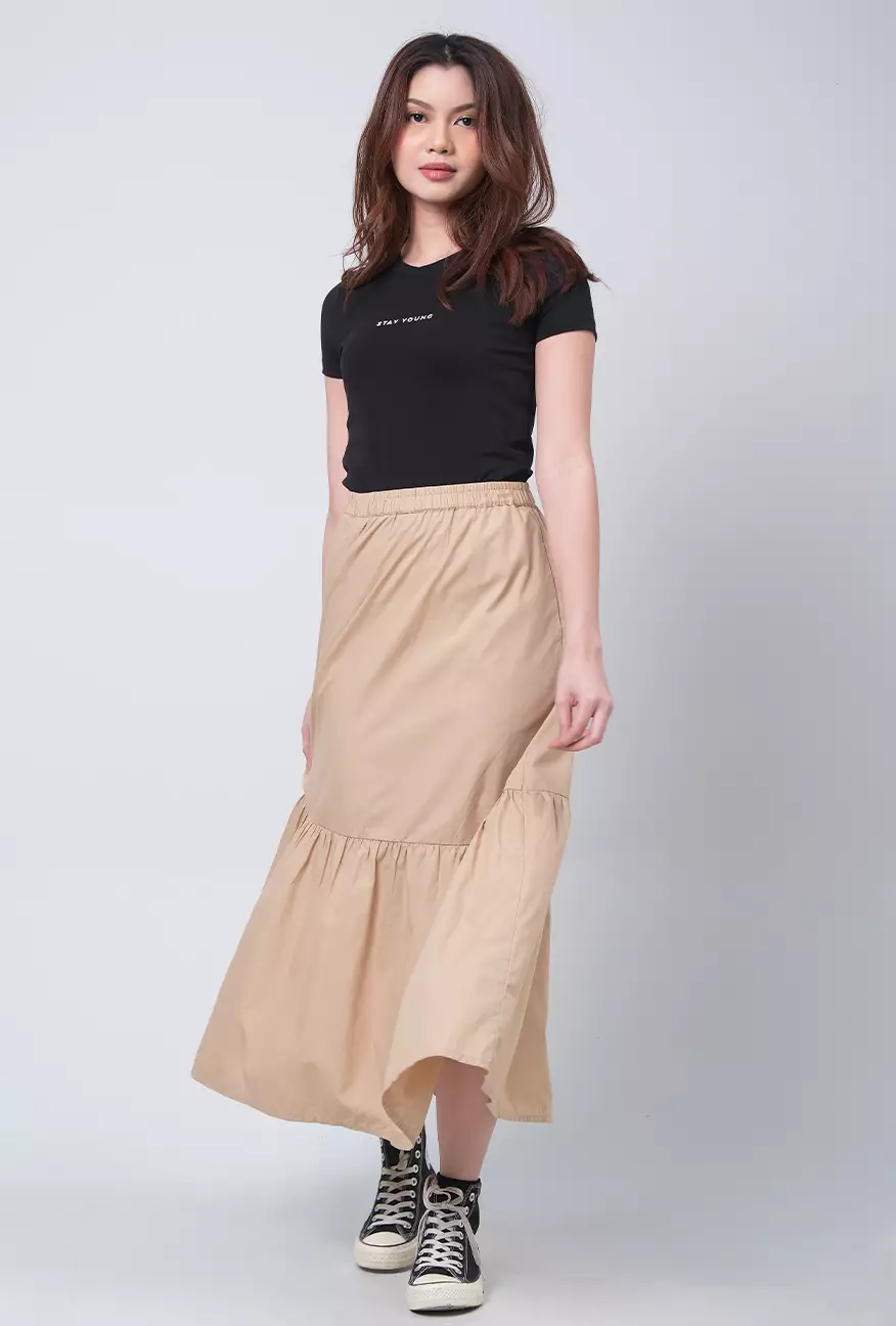 Rok Panjang Aileen Khaki