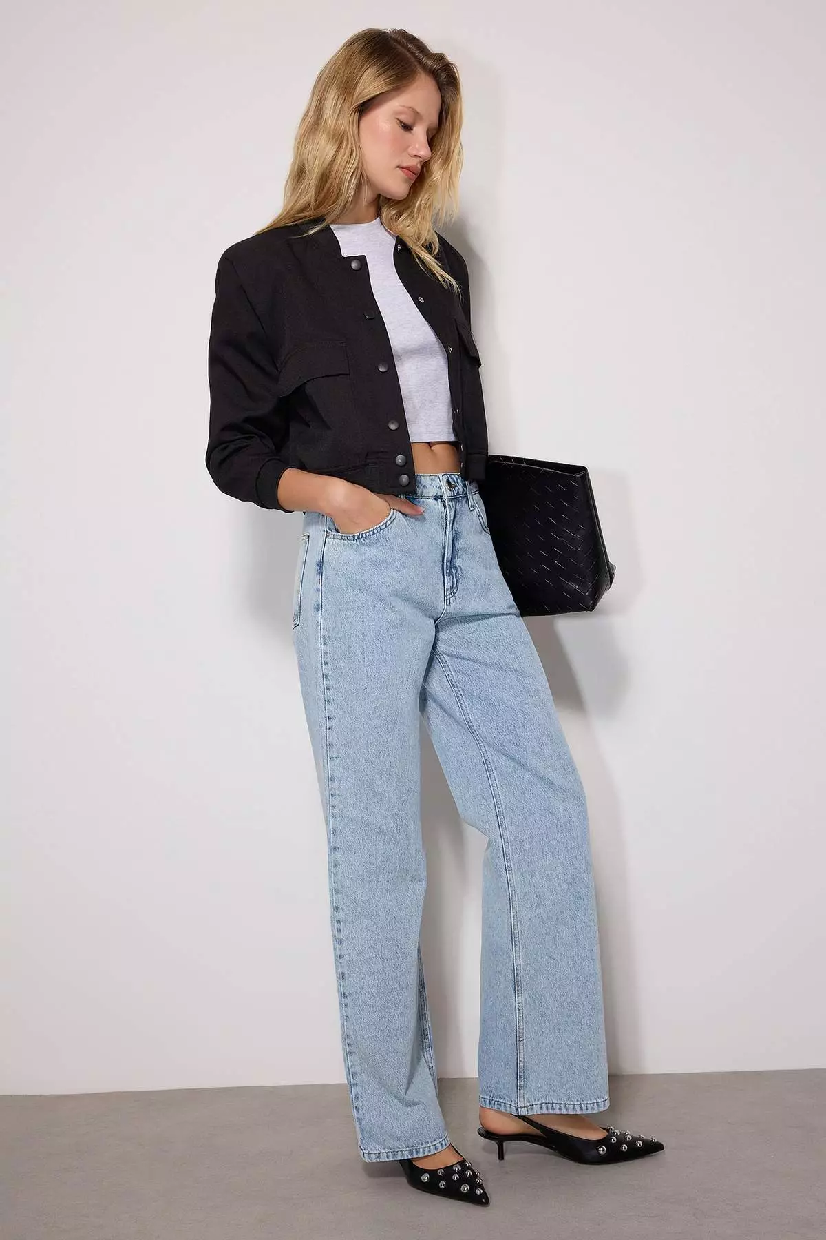 High Waist Wide Leg Jeans