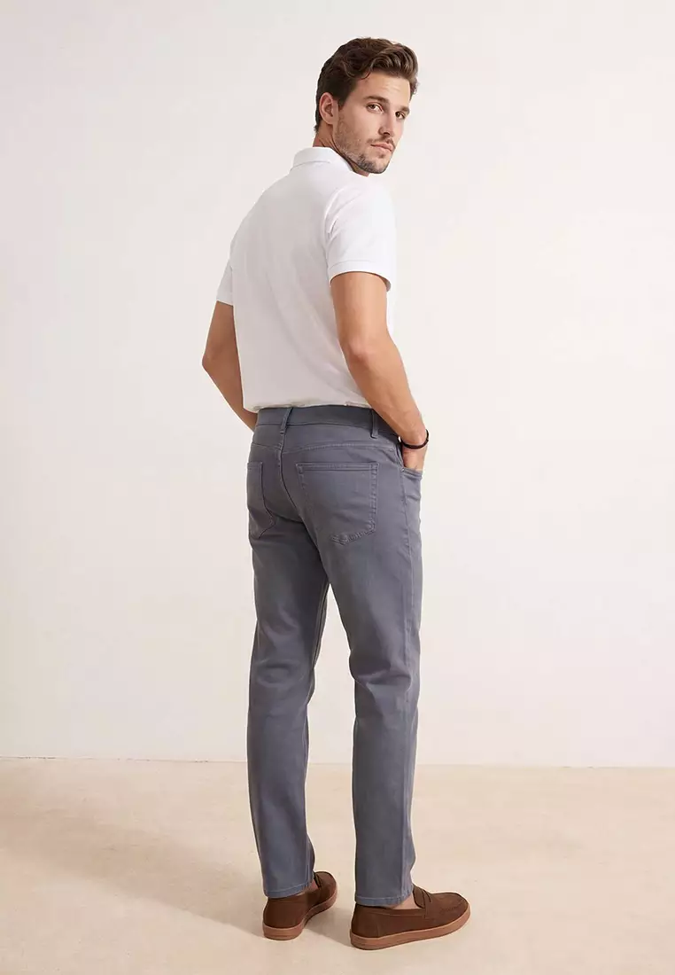 Straight Cut Denim Jeans