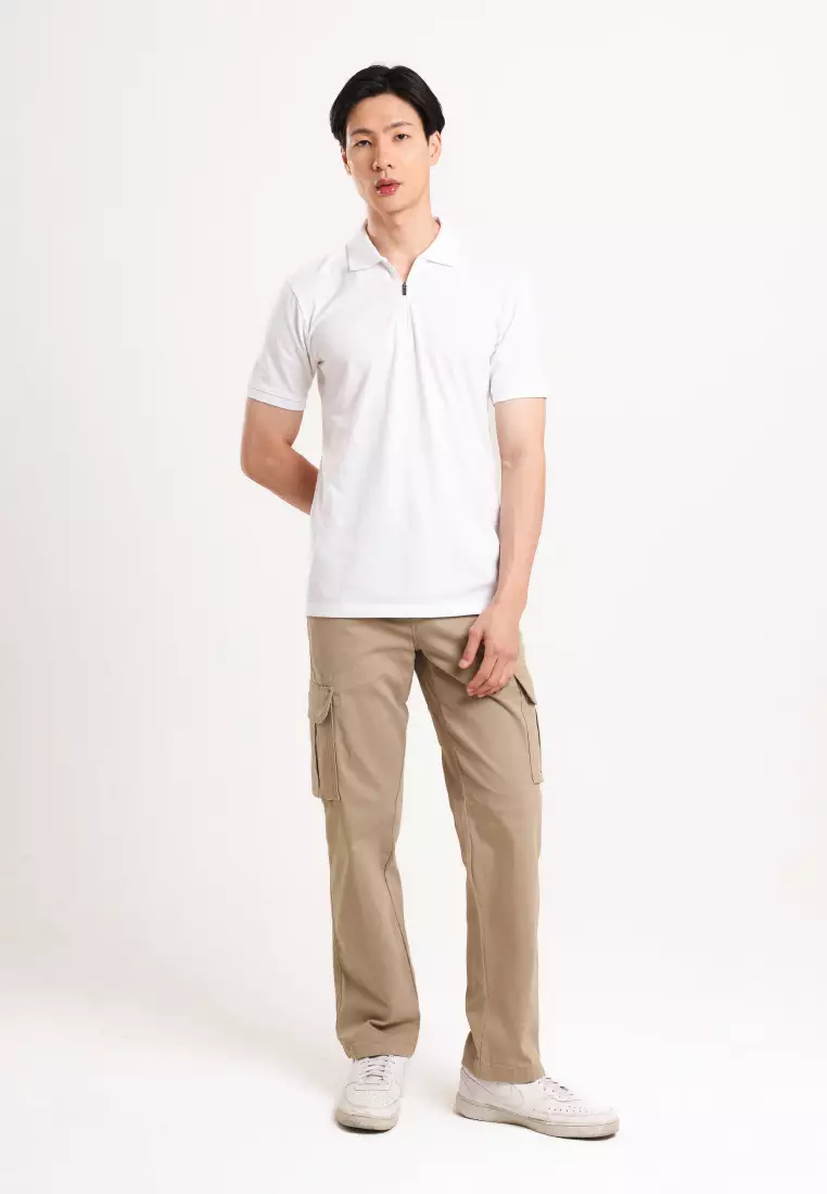 Used 1968 - Rush Kaos Kerah Polo Knit Pria Lengan Pendek