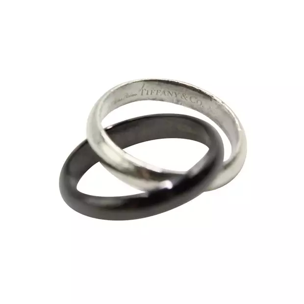 Tiffany and co black titanium ring shop