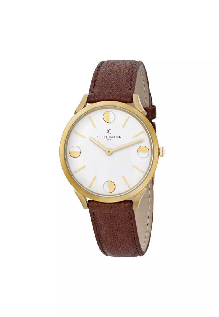 Pierre cardin watch leather strap hotsell