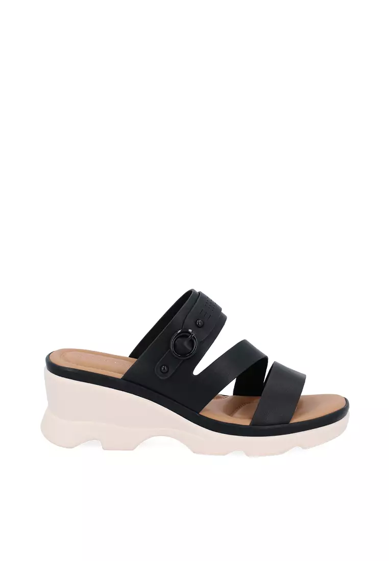 Discount on Carlo Rino  shoes - SKU: Black Geomix Strap Sandals