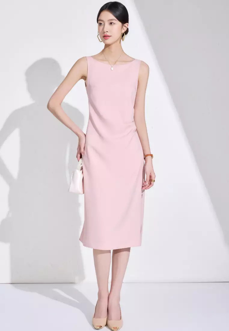 Sleeveless Ruched Dress CA26041021PI