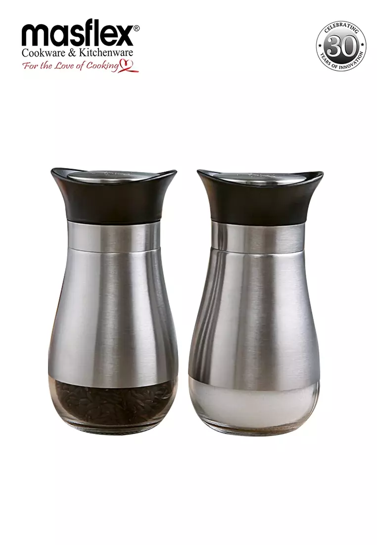 Buy Masflex Masflex 2 Piece Salt and Pepper Shaker 130ml / 4.38oz 2024 ...