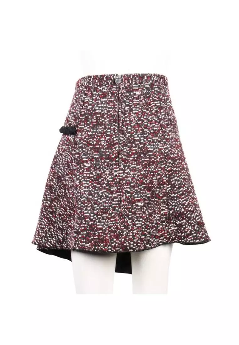 Pre Loved CONTEMPORARY DESIGNER Wool Asymmetrical Skirt