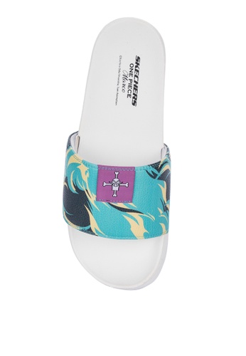 One piece slides skechers clearance