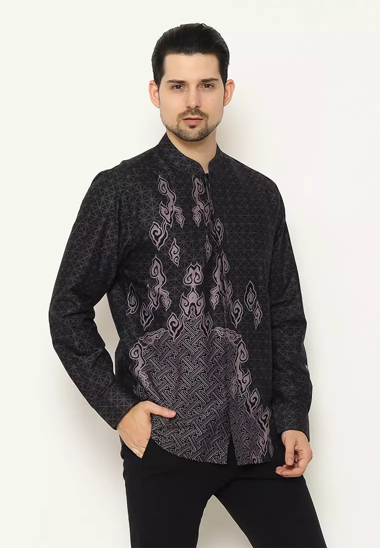 My Aksa Batik Pria Kemeja Furing Koko Panjang Bentley Barbara
