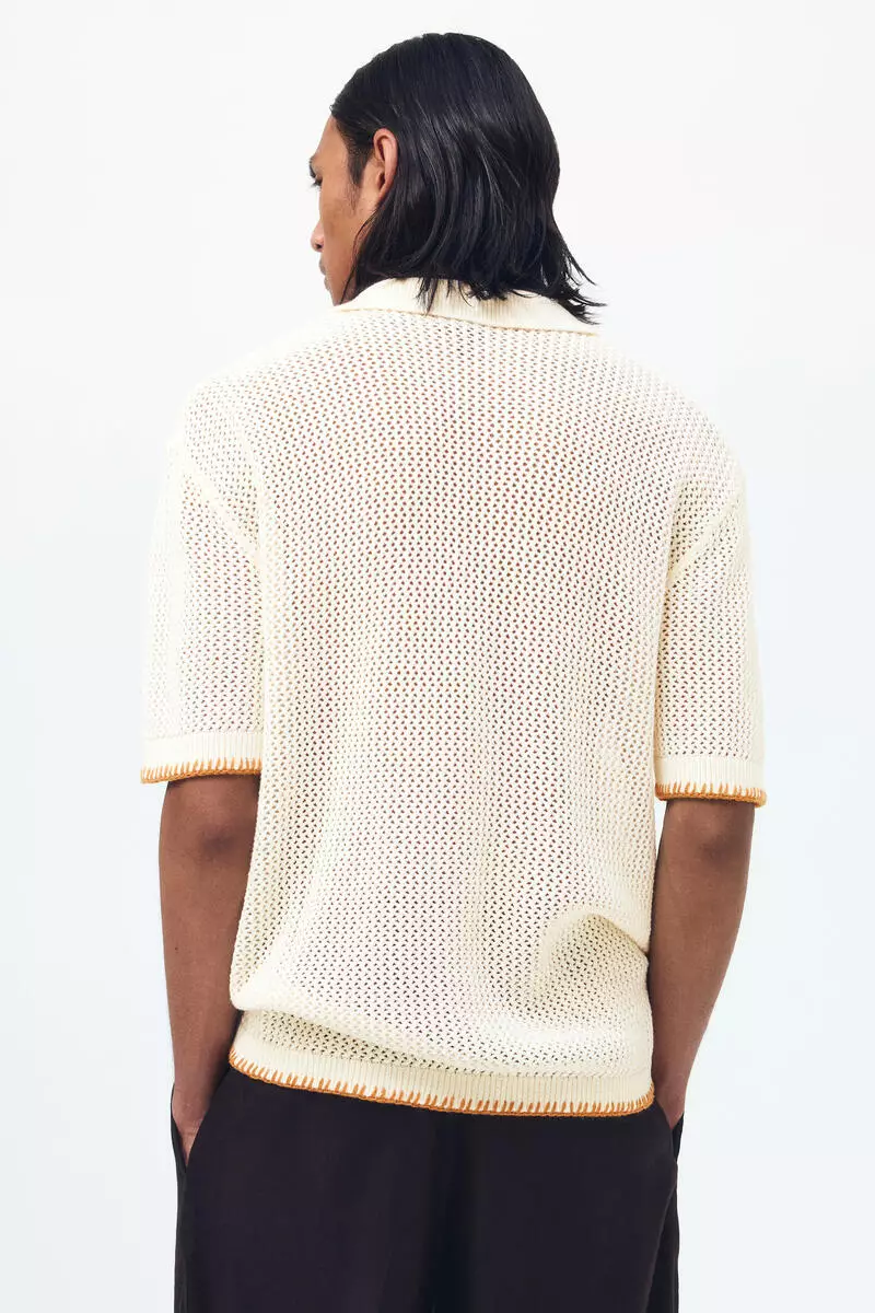 Buy H&M Relaxed Fit Hole-knit resort shirt 2026 Online | ZALORA Philippines