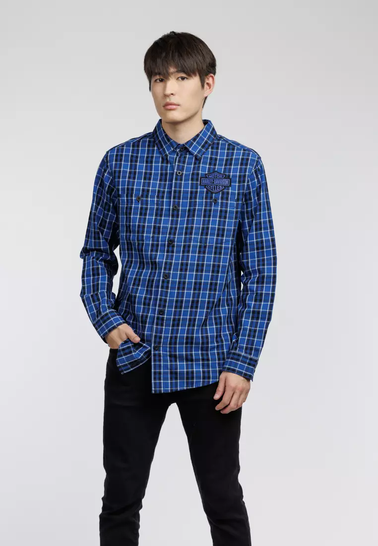 Harley-Davidson Bar & Shield LS Plaid Shirt