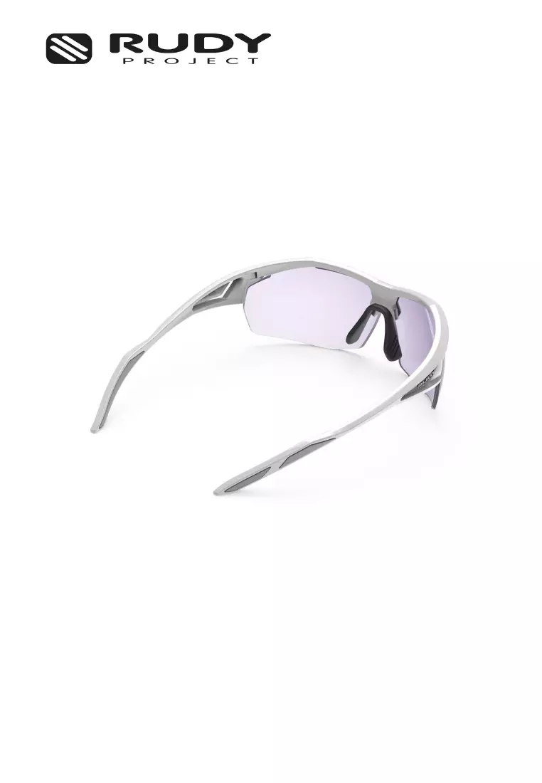 Sydus Sports Performance Sunglasses – White Gloss ImpactX Purple | UV