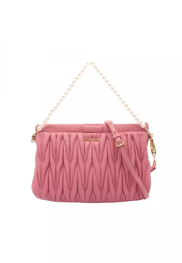 Buy Miu Miu Pre-Loved MIU MIU MATELASSE matelasse Handbag leather