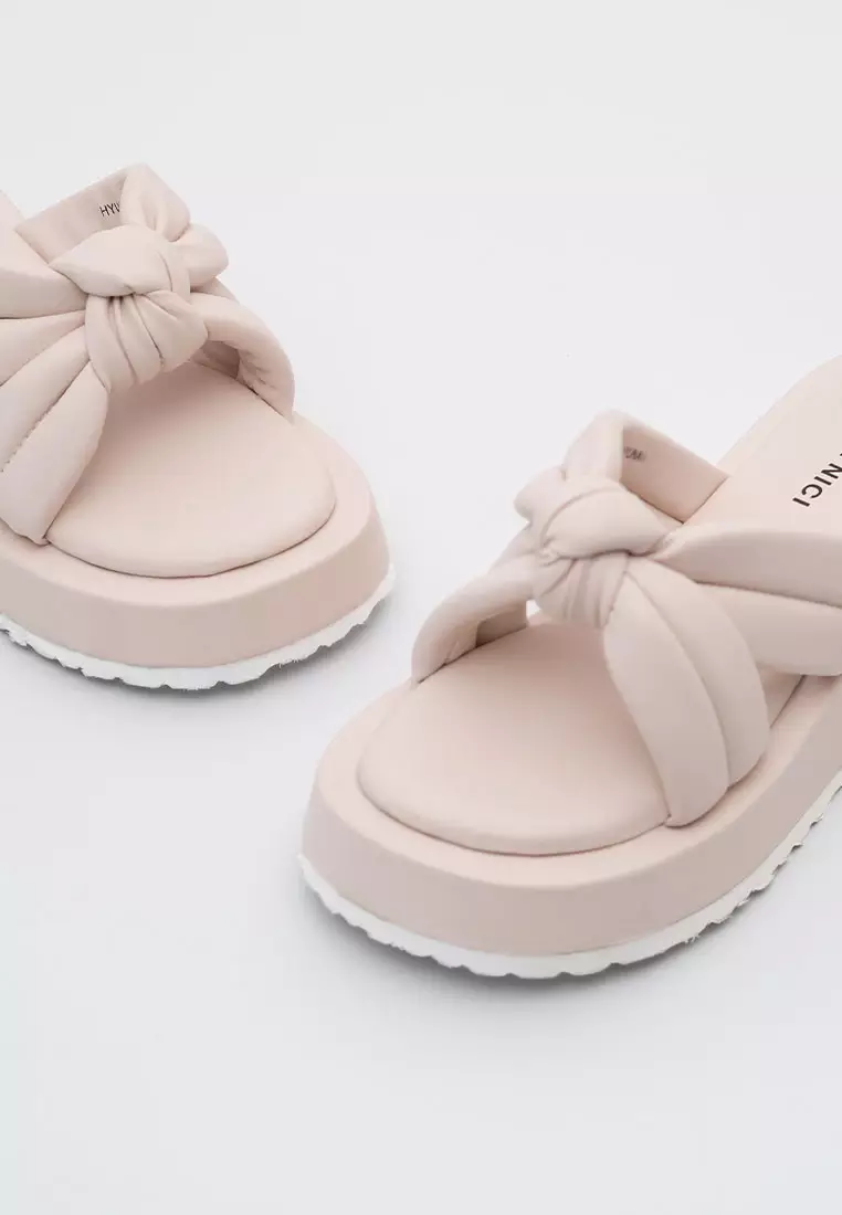 VIVI NICI - Hyuna Sandal Wanita Cannoli Cream
