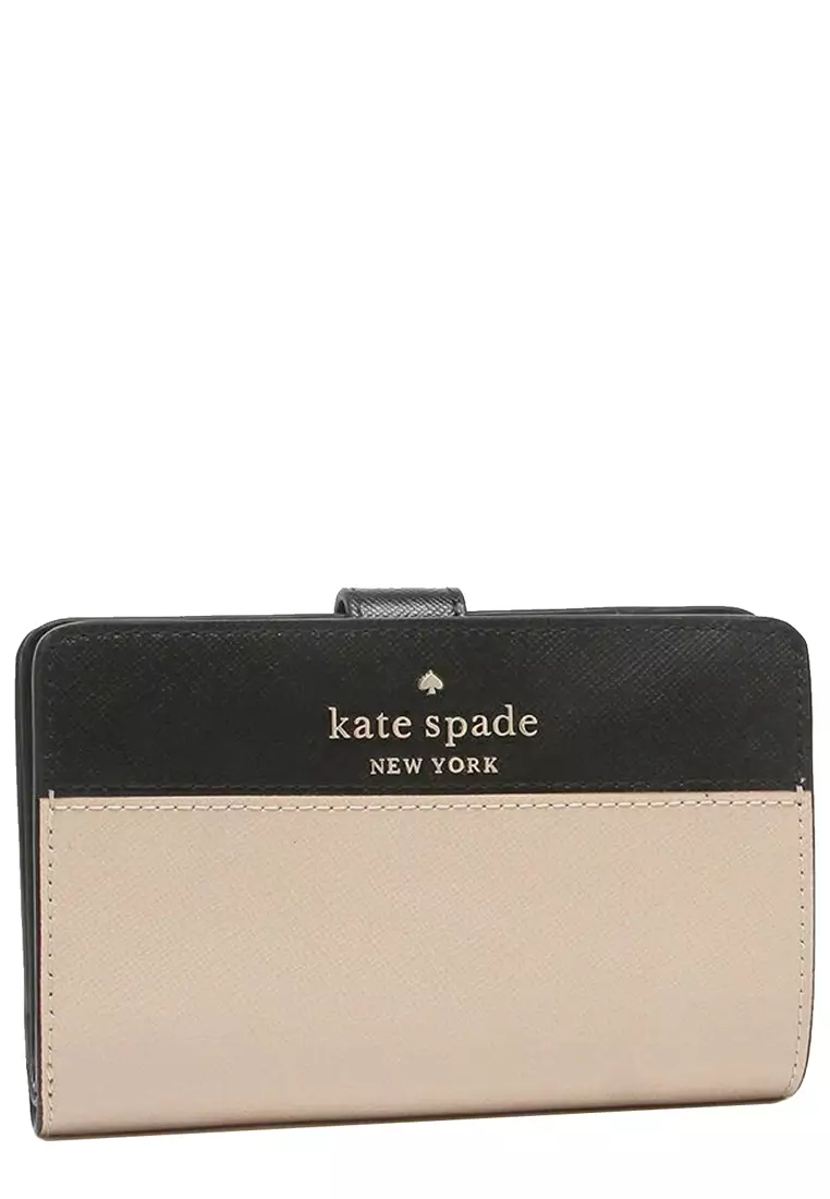Kate Spade New York Staci Medium Compact Bifold Wallet In Chalk Pink