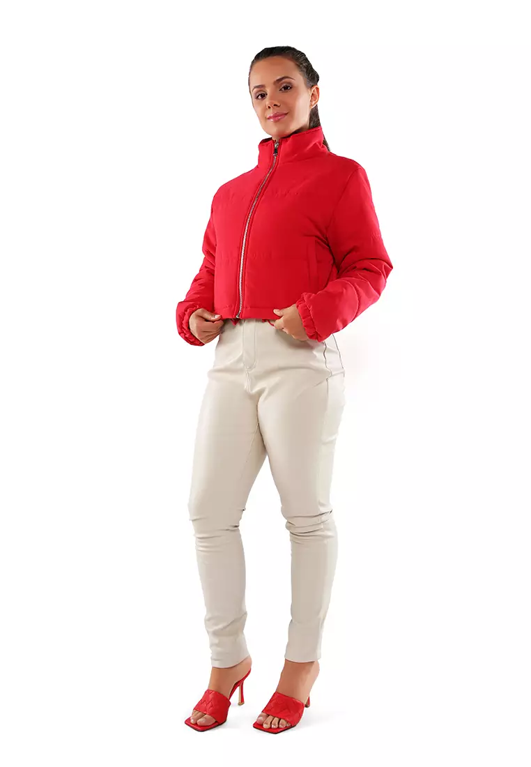 Red long sleeve jacket online