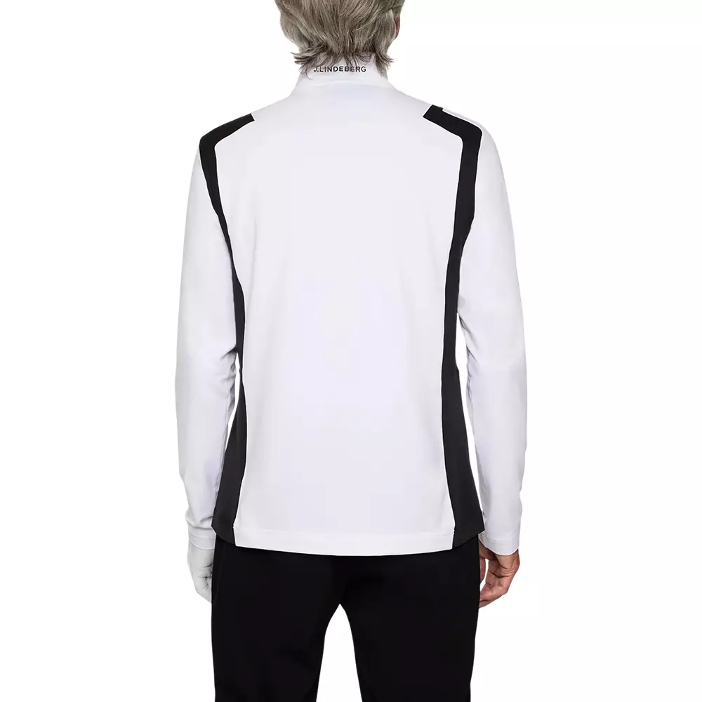 Lukas Quarter Zip Mid Layer White