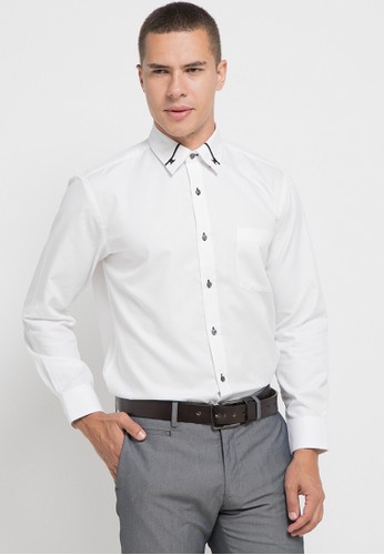 Jual Gq Men S Wear Regular Fit Long Sleeve Shirt Original Zalora Indonesia