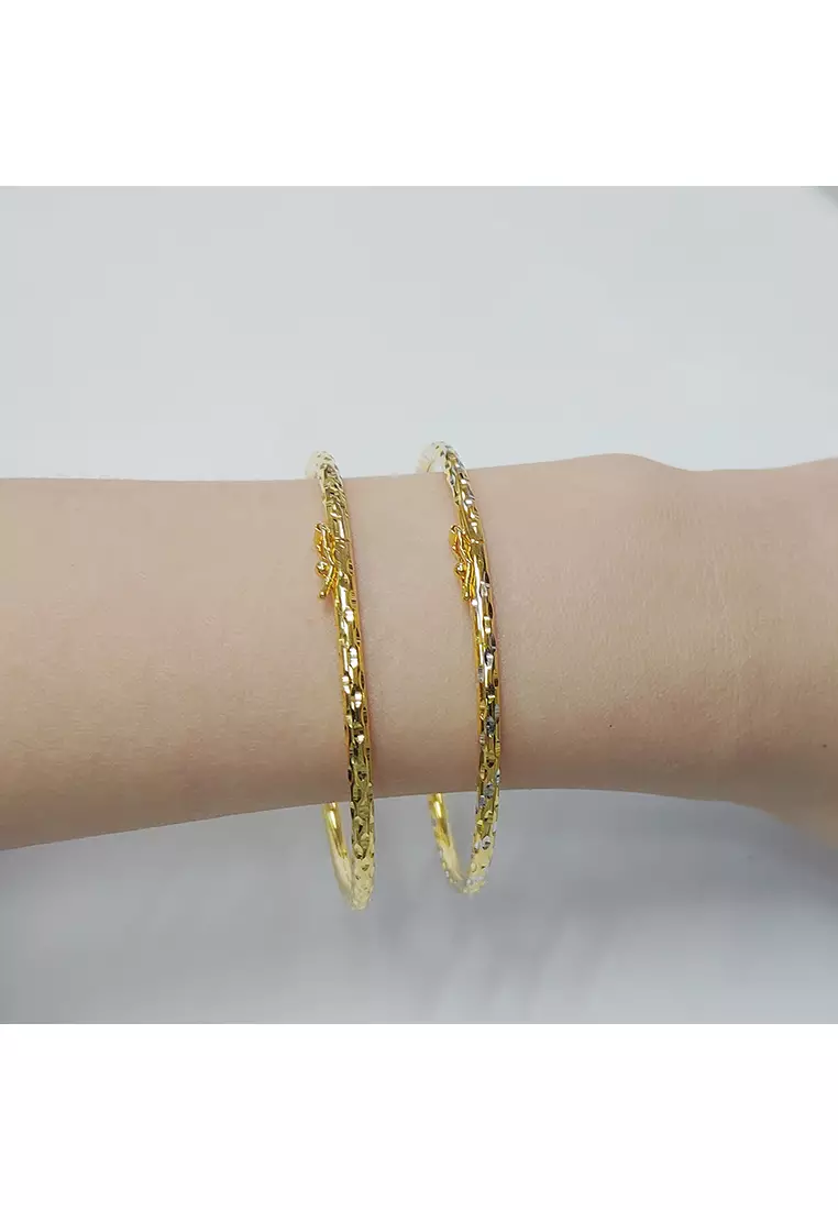 916/22K Gold Bangle G11 (S-15.5CM)