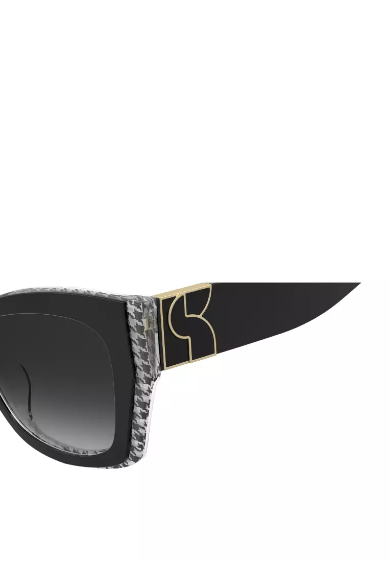 Kate Spade Sunglasses KS JAYDA/G/S-TAY-9O, Cat Eye Shape with Black Pattern White color