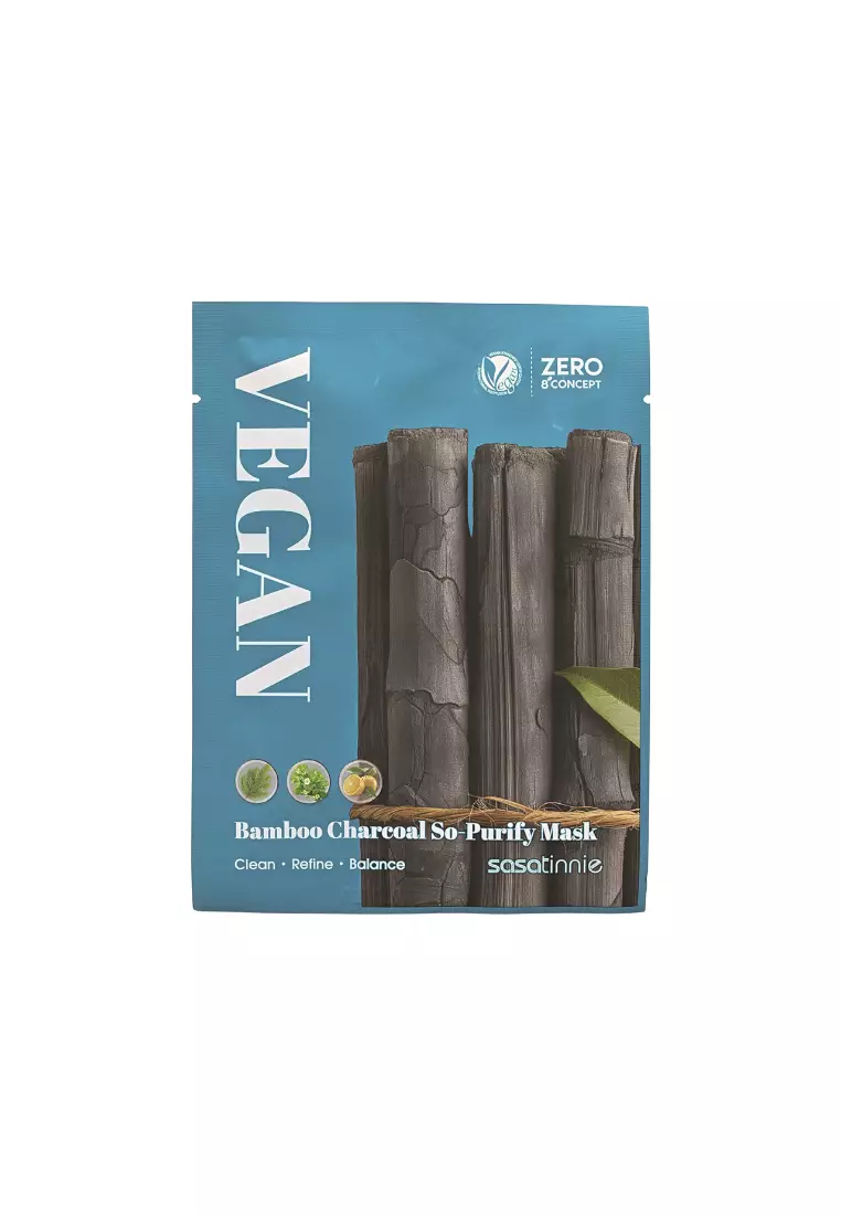 SASATINNIE Bamboo Charcoal So-Purify Mask 10piece