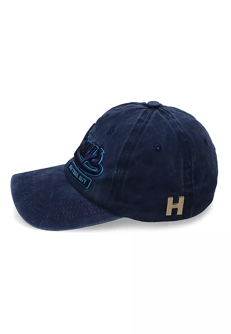Drsh Topi Baseball Unisex Casual Sport Motive Always Adjustable Material Cotton Jean ORIGINAL - Navy