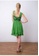 ANNE F green Chiffon Layered A-Line Dress AN664AA20MVNHK_7